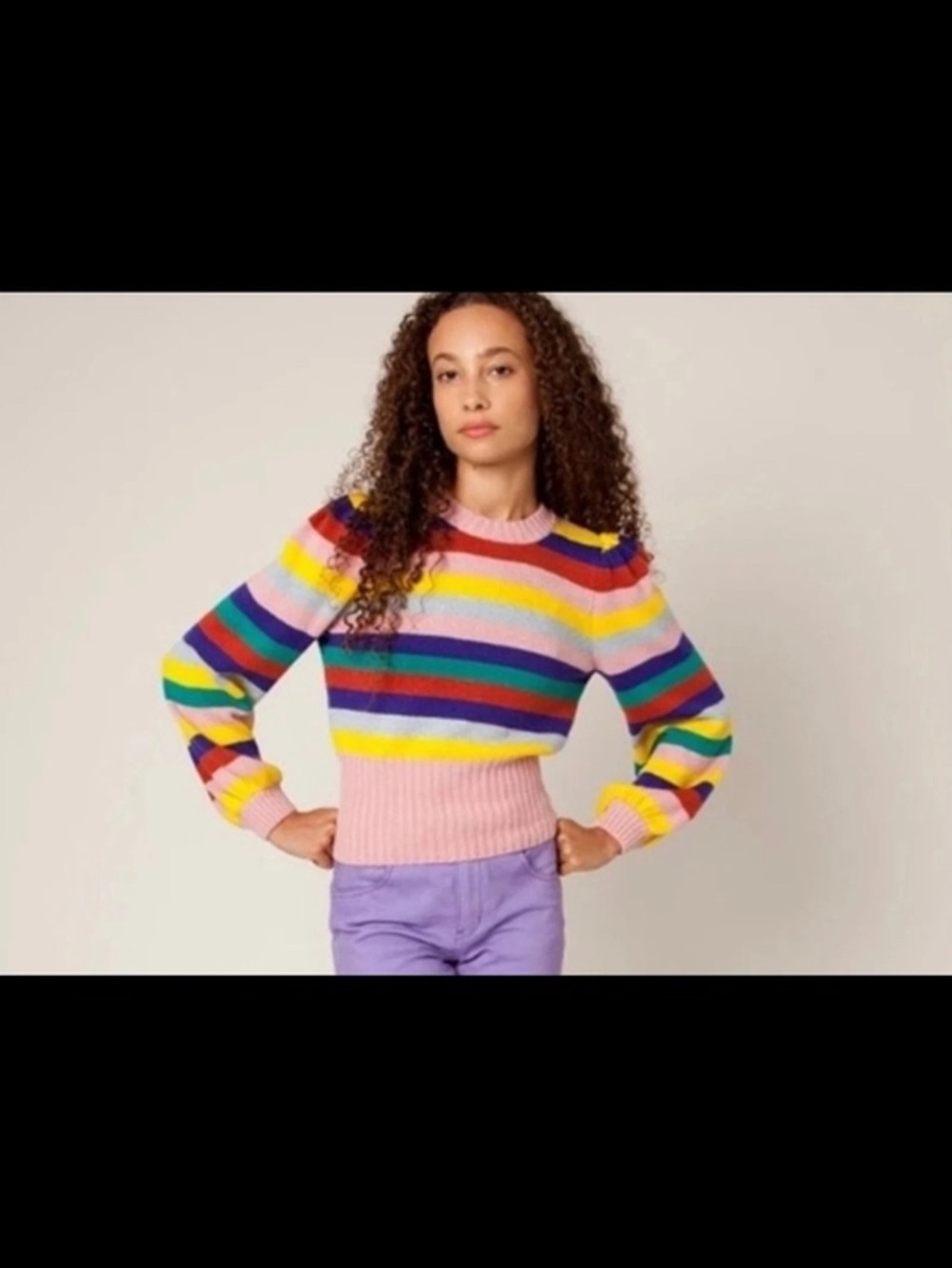 Rachel Antonoff Bridget Puff Sleeve Sweater